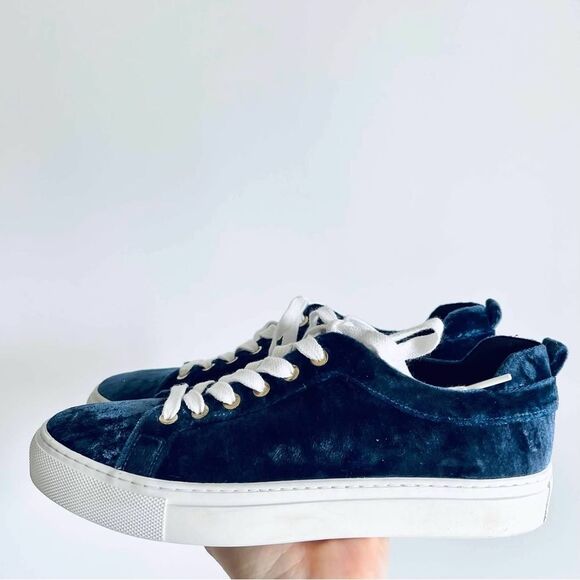 M. Gemi Palestra Minimo Velvet Edit Special Collection Blue Velvet Sneaker 37.5 - Picture 5 of 16
